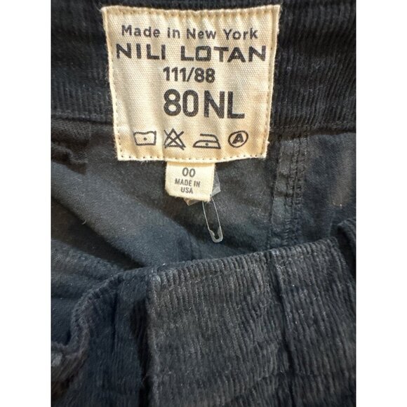 Nili Lotan Black Corduroy Jenna Pant Size 00 - Picture 3 of 3